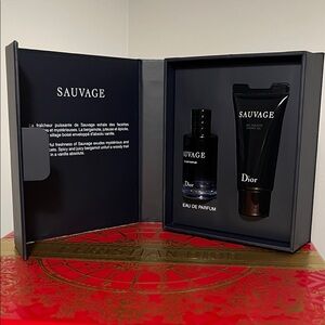 Authentic Dior Sauvage Perfume and Shower Gel Travel Set Limited Edition